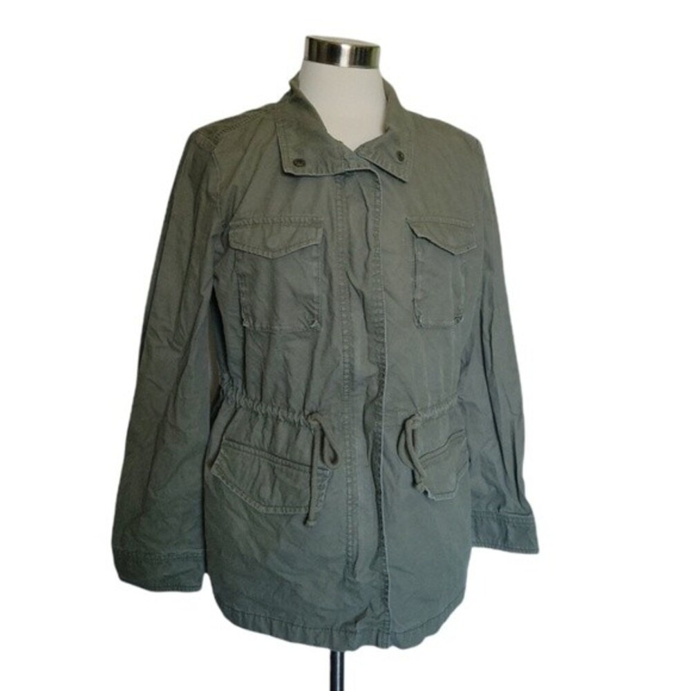 OLD NAVY GREEN MILITARY STYLE JACKET - L